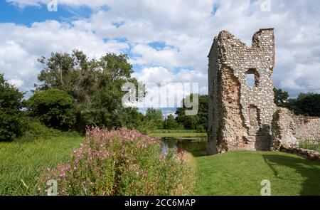 The remains of a tower at Baconsthorpe Castle, Norfolk, England. Stock Photo