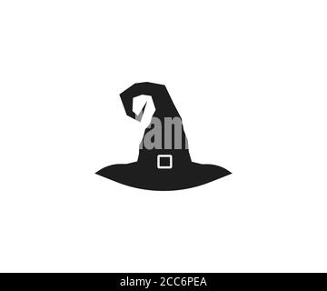 Halloween, hat icon. Vector illustration, flat design. Stock Vector