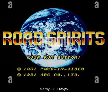 Road Spirits - PC Engine CD Videogame - Editorial use only Stock Photo