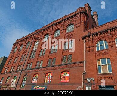 Higsons,Cains brewery, 39 Stanhope St, Liverpool, Merseyside, England, UK,  L8 5RE Stock Photo