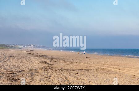 Landscape featuring the ocean beach in Montauk, NY Stock Photo