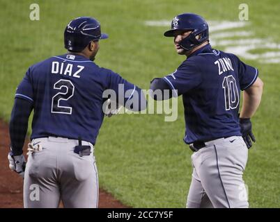 Tampa Bay Rays' Mike Zunino heads to first after being hit by a pitch  against the New York Yankees during the seventh inning of a baseball game  Sunday, May 29, 2022, in