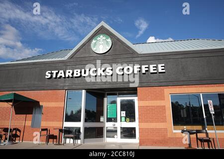 Starbucks Coffee Sign. London Ontario Canada Luke Durda/Alamy Stock Photo