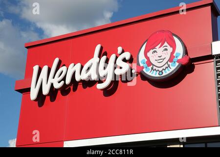 Wendy's Sign. London Ontario Canada Luke Durda/Alamy Stock Photo