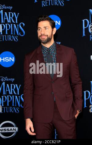 LOS ANGELES - NOV 29:  John Krasinski at the Mary Poppins Returns Premiere at the El Capitan Theatre on November 29, 2018 in Los Angeles, CA Stock Photo