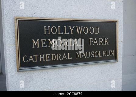 Hollywood, California, USA 17th August 2020 A general view of atmosphere at Hollywood Forever Cemetery on August 17, 2020 in Hollywood, California, USA. Photo by Barry King/Alamy Stock Photo