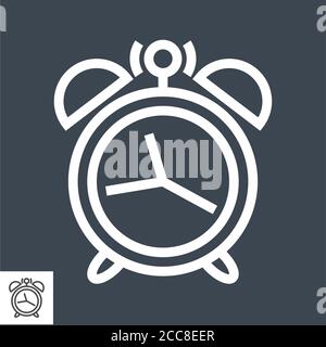 Vector Isolated Time and clock line icons. Set of vector linear icons ...