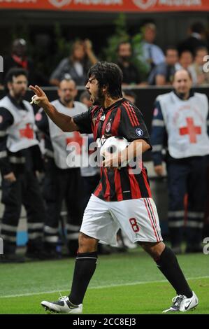 GENNARO GATTUSO ITALY MILAN MILAN ITALY 17 April 2002 Stock Photo - Alamy