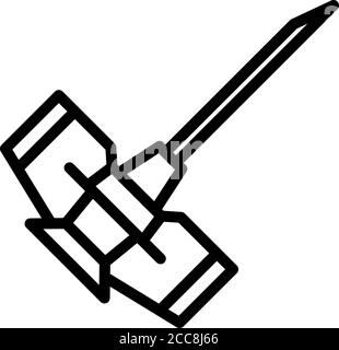Cannula icon, outline style Stock Vector