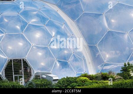 The biomes at the Eden Project near St Austell in Cornwall.
