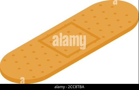 Medical plaster icon, isometric style Stock Vector
