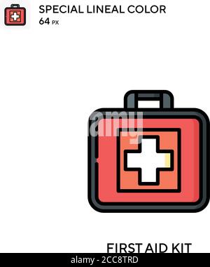 First aid kit Special lineal color icon. Illustration symbol design  template for web mobile UI element. Perfect color modern pictogram on  editable str Stock Vector Image & Art - Alamy