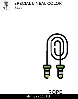 Rope Special lineal color vector icon. Illustration symbol design ...