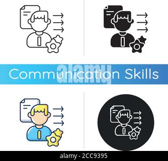 Brevity and clarity icon Stock Vector
