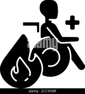 Burn surgery concept icon. Burn and wound treatment idea thin line ...