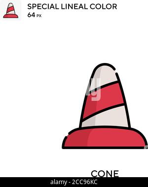 Cone Special lineal color vector icon. Illustration symbol design ...