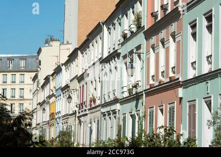 Paris: 'rue Cremieux” street in the 12th arrondissement (district) Stock Photo