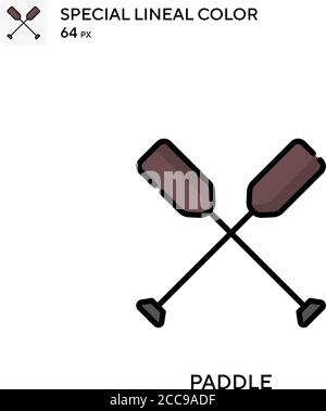 Paddle Special lineal color icon. Illustration symbol design template ...