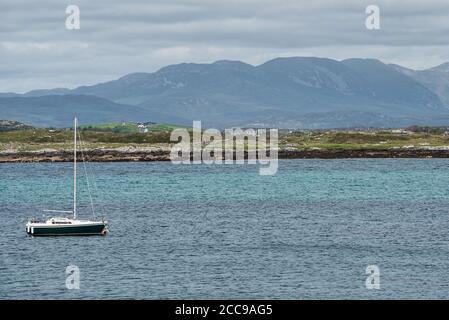 Bunowen bay  in County Galway in Ireland at low tide Stock Photo