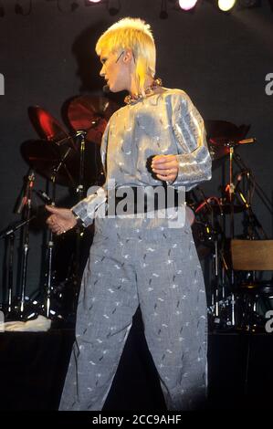 Annabel Lamb live at a concert on her 'The Flame' tour. London, May 15, 1984 | usage worldwide Stock Photo