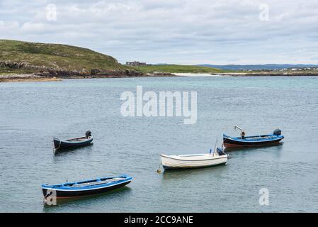 Bunowen harbour  in County Galway in Ireland at low tide Stock Photo