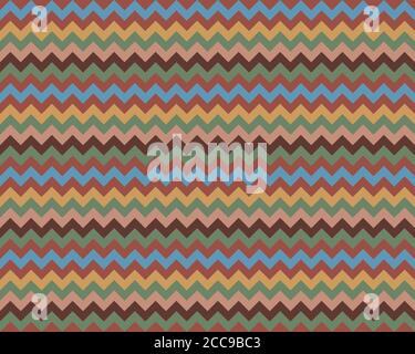 Zigzag pattern seamless. Zig zag background color. Vector abstract design. Stock Vector