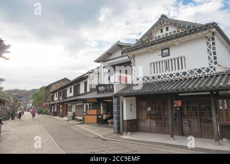 Okayama, Japan - Kurashiki Bikan historical quarter. a famous tourist spot in Kurashiki, Okayama, Japan. Stock Photo