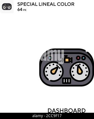Dashboard Special lineal color vector icon. Illustration symbol design template for web mobile UI element. Stock Vector