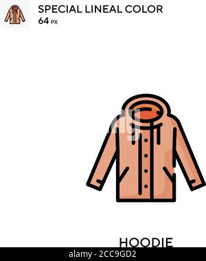 Hoodie Special lineal color vector icon. Illustration symbol design ...