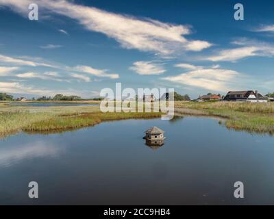 Entrance to the small island Aaroe in Denmark Stock Photo