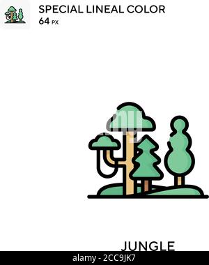 Jungle Special lineal color vector icon. Illustration symbol design ...