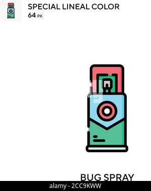 Mosquito repellent Special lineal color vector icon. Illustration ...