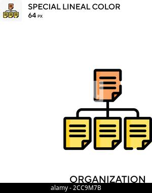 Organization Special lineal color vector icon. Illustration symbol design template for web mobile UI element. Stock Vector