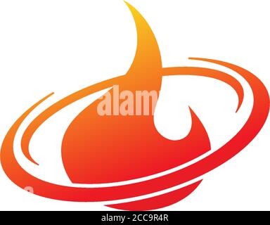 Fire logo icon template illustration Stock Vector