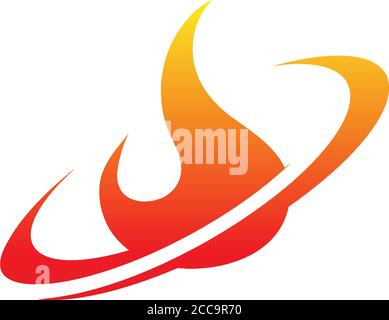 Fire logo icon template illustration Stock Vector
