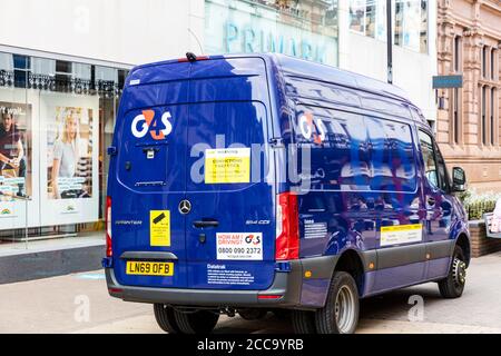 G4S van, Group 4 security van, Lincoln City, Lincolnshire, UK, England, security services company, G4S, van, logo, G4S logo, security van,