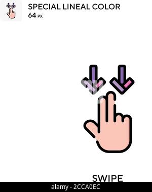 Swipe Special lineal color vector icon. Illustration symbol design ...