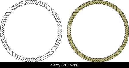 round loop rope Stock Vector