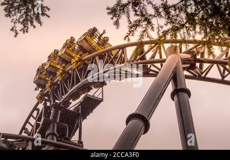 The Smiler at Alton Towers Stock Photo - Alamy