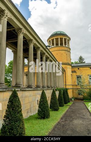 POTSDAM, GERMANY May 12, 2020. Lindstedt Castle in Potsdam is an accessible place for visitors. Stock Photo