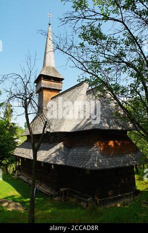 Romania, Maramures, Carpates, wooden church of Poienile Izei. Unesco world heritage. Stock Photo