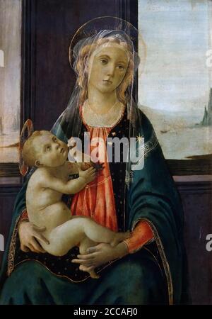 Madonna of the Sea (Madonna del Mare). Museum: Galleria dell'Accademia, Florence. Author: SANDRO BOTTICELLI. Stock Photo
