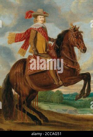 Equestrian Portrait of Cardinal-Infante Ferdinand of Austria (1609-1641). Museum: PRIVATE COLLECTION. Author: CASPAR DE CRAYER. Stock Photo