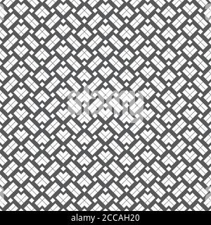 Seamless pattern. Modern regularly repeating geometrical texture with repetition corner shapes, rectangles, rhombuses. Vector element of graphical des Stock Vector