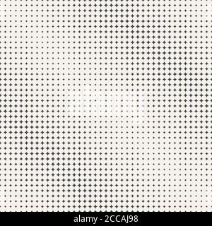 Vector seamless pattern. Abstract halftone background. Modern stylish gold texture. Repeating grid with rhombuses of the different size. Gradation fro Stock Vector
