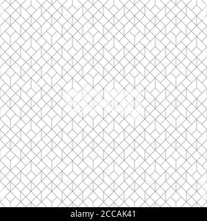 Seamless pattern. Geometrical linear texture. Repeating thin broken lines, polygons, hexagons, difficult polygonal shapes. Original geometrical puzzle Stock Vector