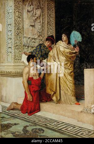 Salome receives the Head of John the Baptist. Museum: PRIVATE COLLECTION. Author: Vasili Sergeevich Smirnov. Stock Photo