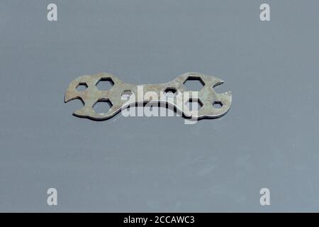 Multi-function spanner. Hinged Spanner. It guarantees speed and performance in your work, with several robust and resistant models. Stock Photo