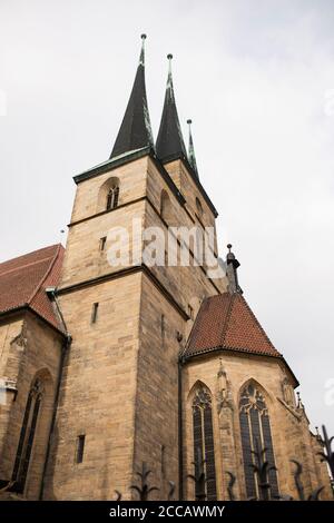 St Severi church, a small Catholic church next to the cathedral in Erfurt, Germany. Stock Photo