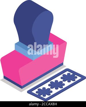 rubber seal isometric style icon vector illustration design Stock Vector